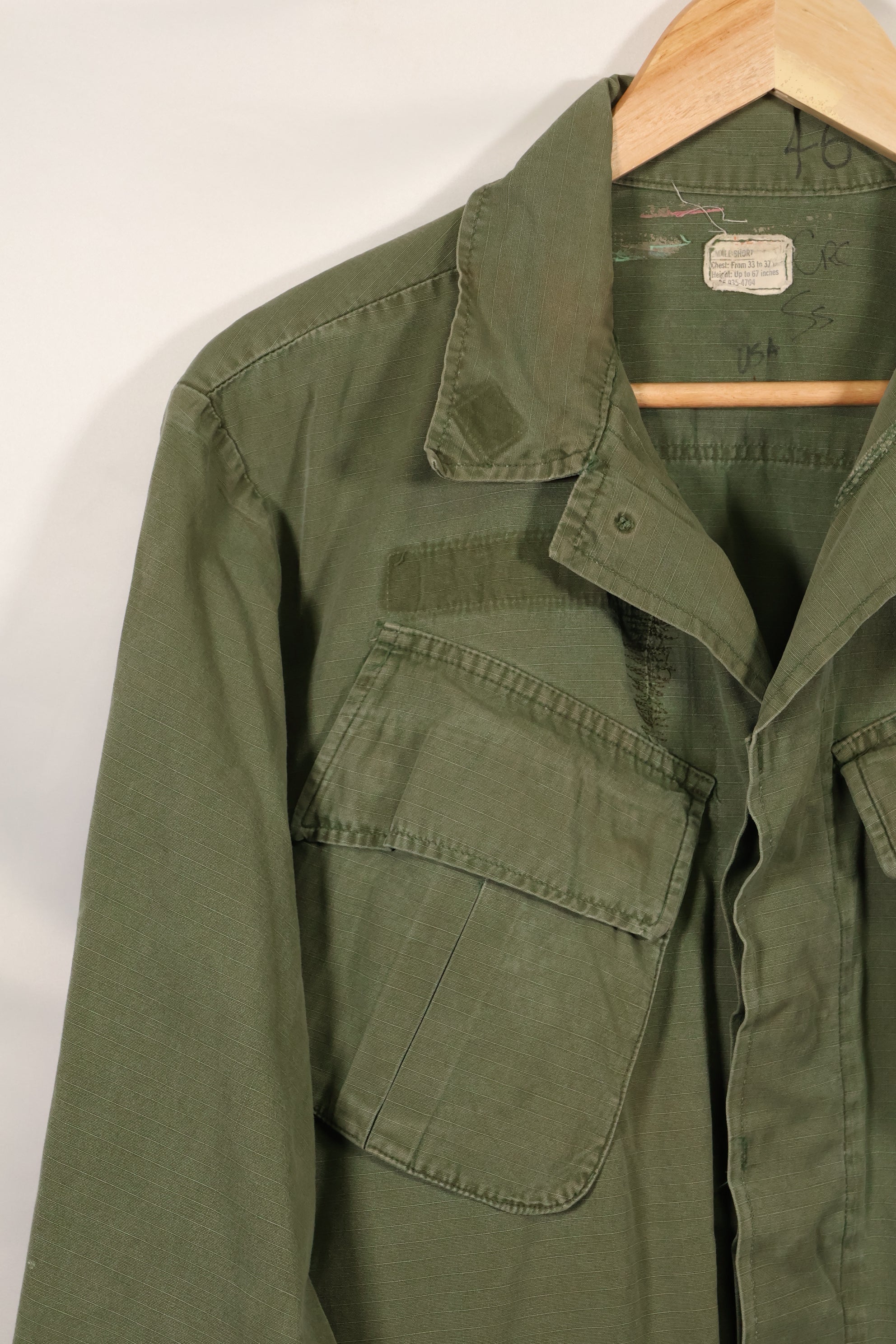 1969年頃　S-Sサイズ　4th Model ジャングルファティーグ　ジャケット　中古品　映画会社放出