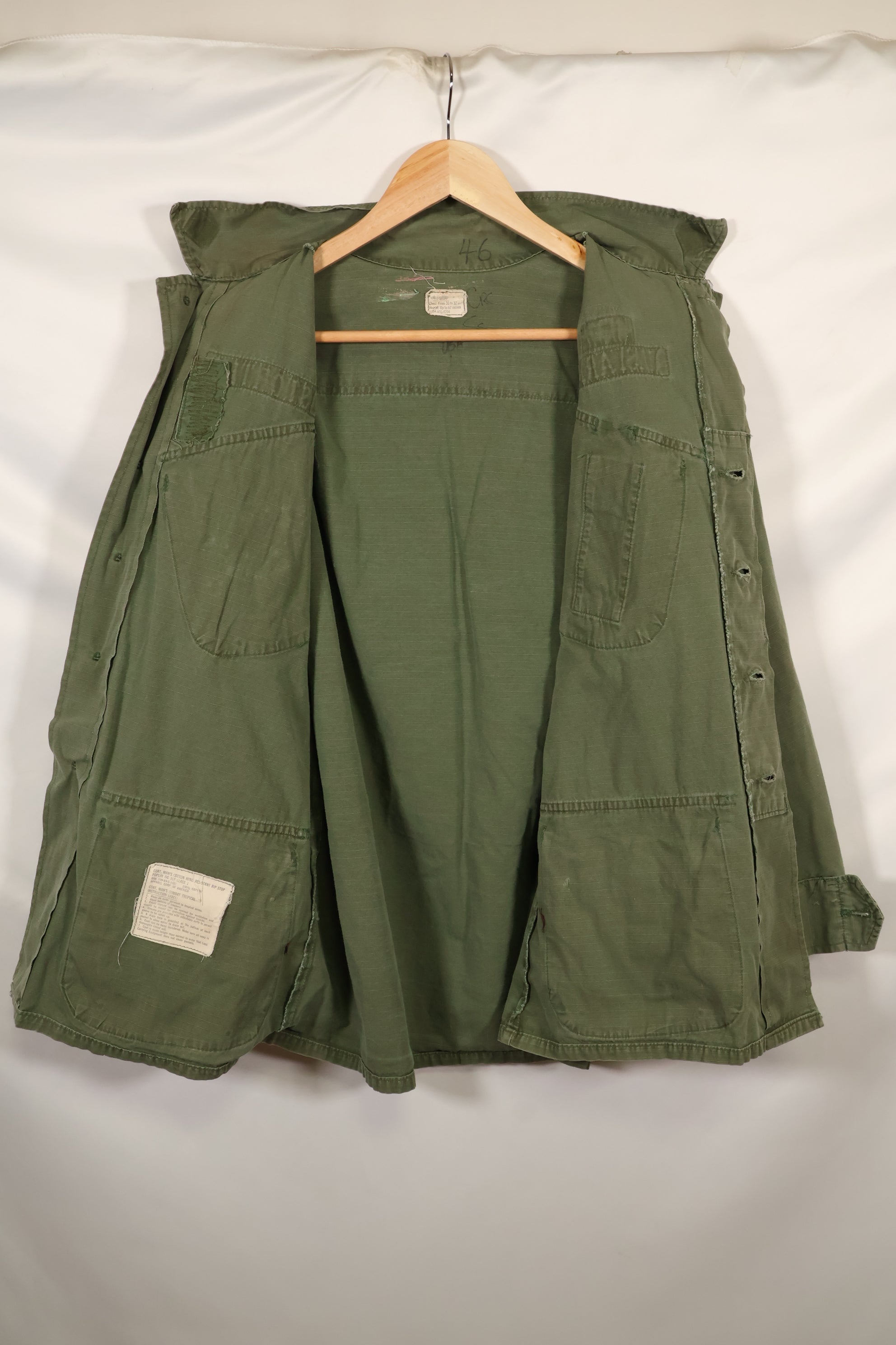 1969年頃　S-Sサイズ　4th Model ジャングルファティーグ　ジャケット　中古品　映画会社放出