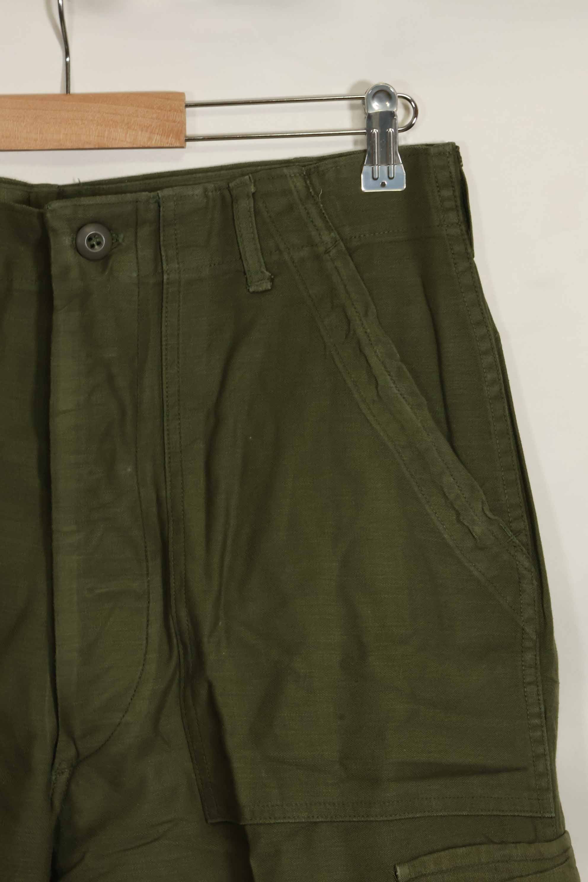 1960年代ロット　OG-107 ベイカーパンツ　カーゴポケット改造　元特殊部隊隊員　中古品　E