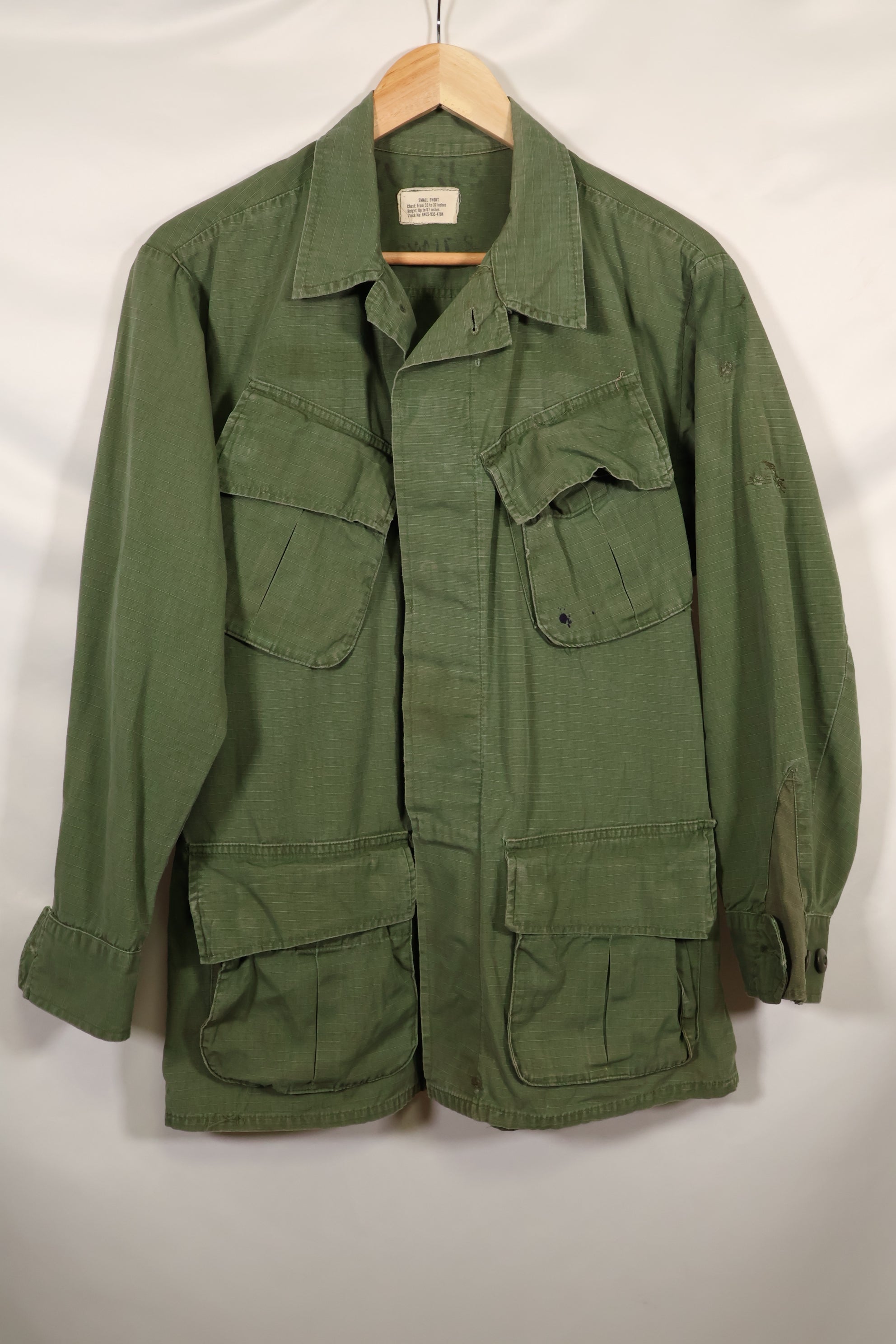 1968年頃　S-Sサイズ　4th Model ジャングルファティーグ　ジャケット　中古品　映画会社放出