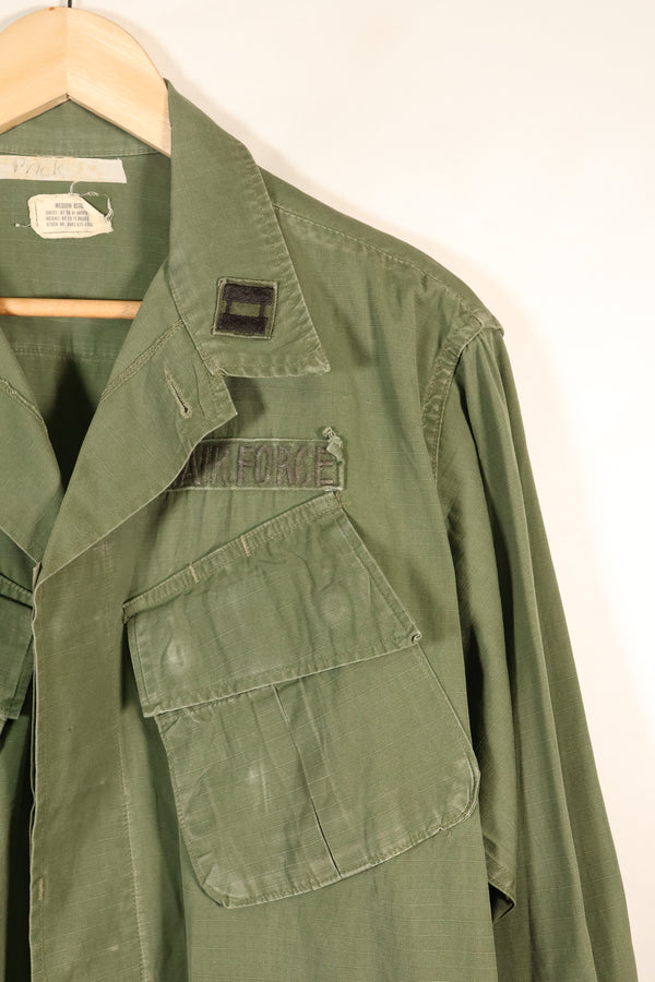 เสื้อแจ็กเก็ตแบบ Jungle Fatigue รุ่นที่ 4 ตามสัญญาปี 1969, M-R, มีแผ่นปะเพิ่มเติม, มือสอง