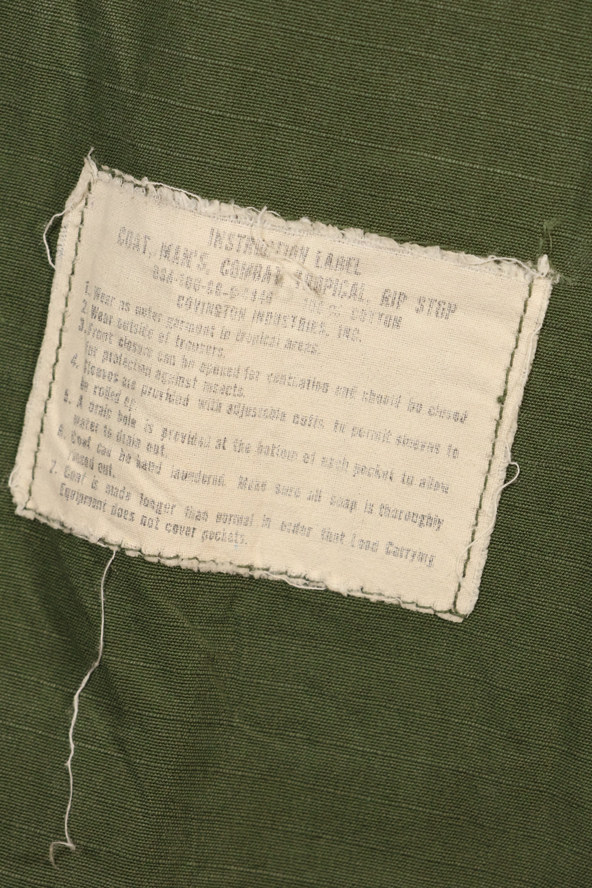 เสื้อแจ็กเก็ตแบบ Jungle Fatigue รุ่นที่ 4 ตามสัญญาปี 1969, M-R, มีแผ่นปะเพิ่มเติม, มือสอง