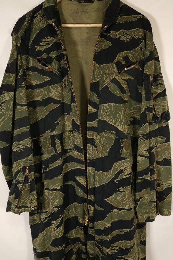 1960年代中頃　サイズ 46　沖縄タイガーパターン　タイガーストライプ フライトスーツ　中古品