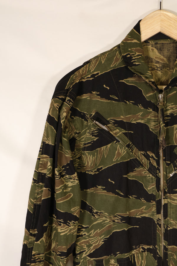 Mid-1960s Okinawa Tiger Pattern Tiger Stripe Flight Suit Used