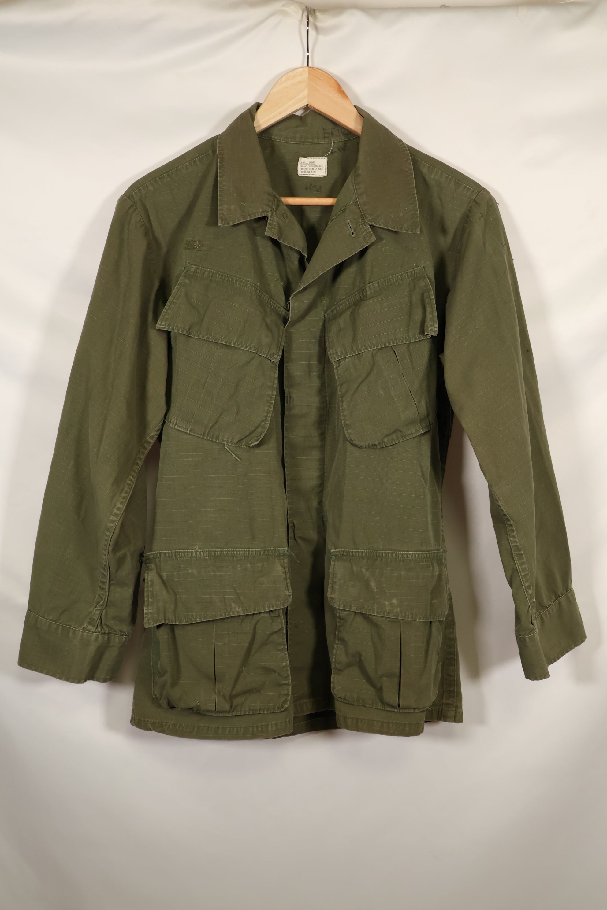 1968年頃　S-Sサイズ　4th Model ジャングルファティーグ　ジャケット　中古品　映画会社放出  C