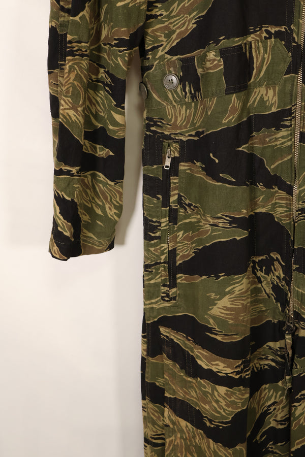 Mid-1960s Okinawa Tiger Pattern Tiger Stripe Flight Suit Used