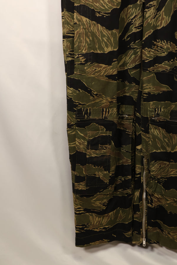 Mid-1960s Okinawa Tiger Pattern Tiger Stripe Flight Suit Used
