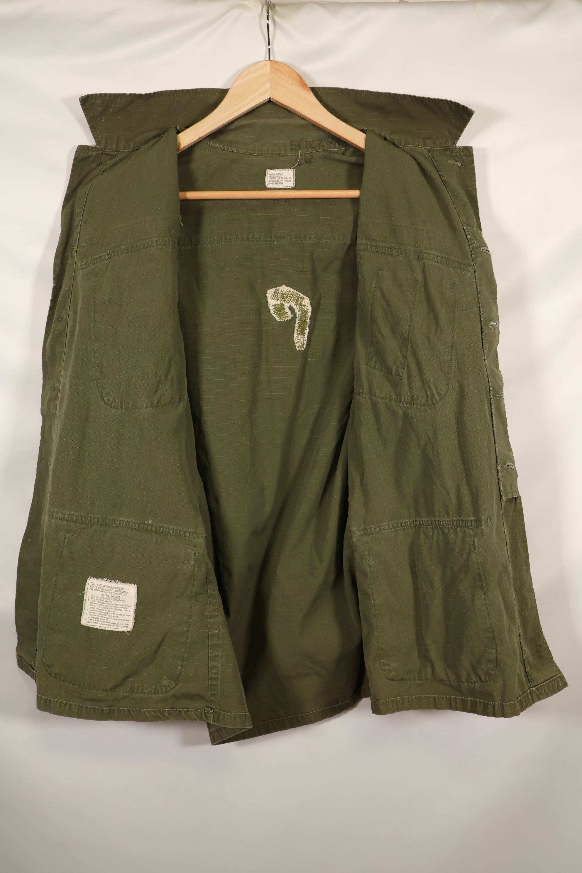 1968年頃　S-Sサイズ　4th Model ジャングルファティーグ　ジャケット　中古品　映画会社放出  C