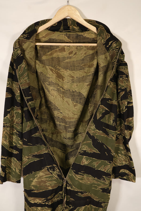 Mid-1960s Okinawa Tiger Pattern Tiger Stripe Flight Suit Used