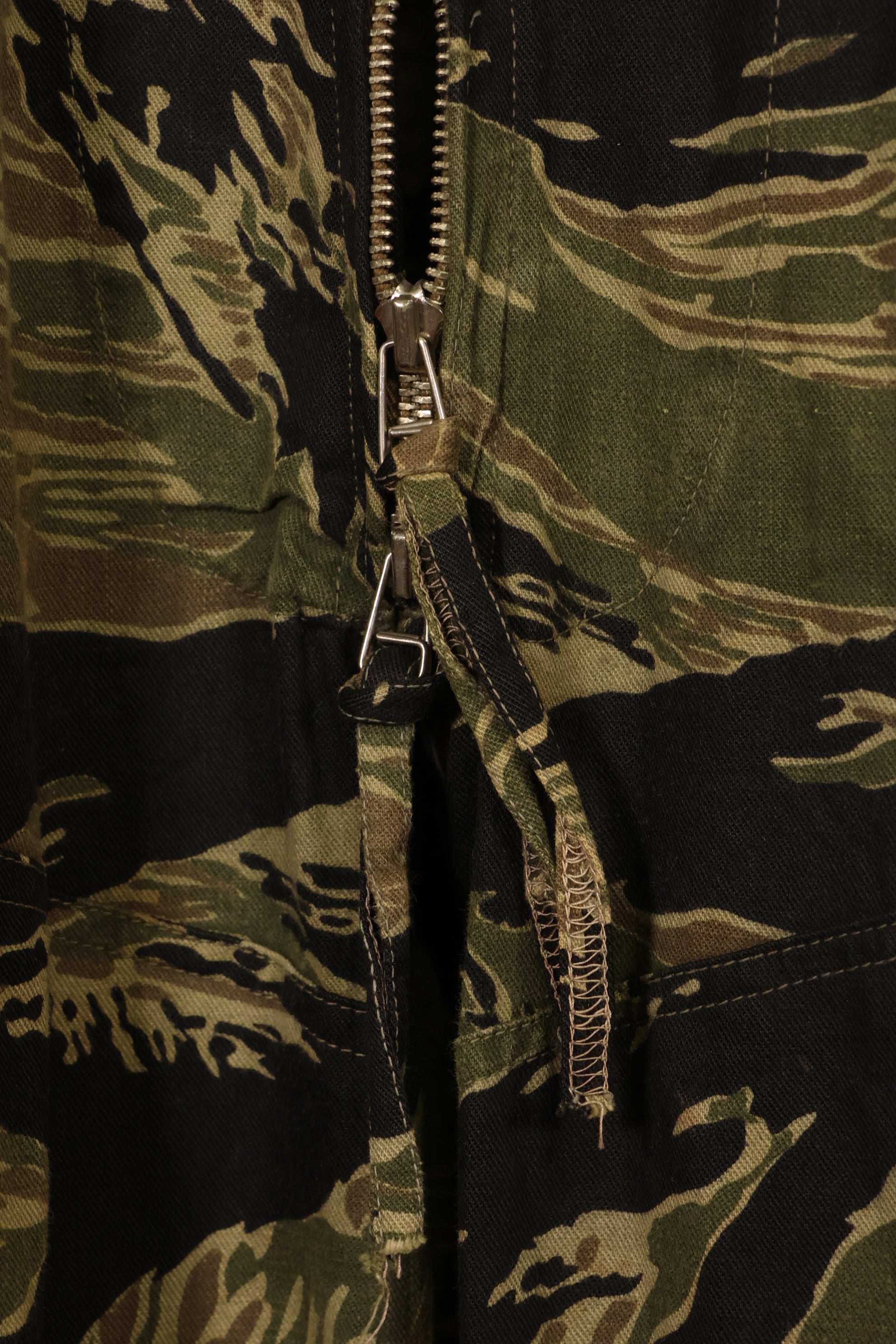 Mid-1960s Okinawa Tiger Pattern Tiger Stripe Flight Suit Used