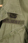 เสื้อแจ็คเก็ตแบบป่า รุ่นที่ 3 ตามสัญญาปี 1967, M-R, กองทัพสหรัฐฯ, มีตราติด, มือสอง