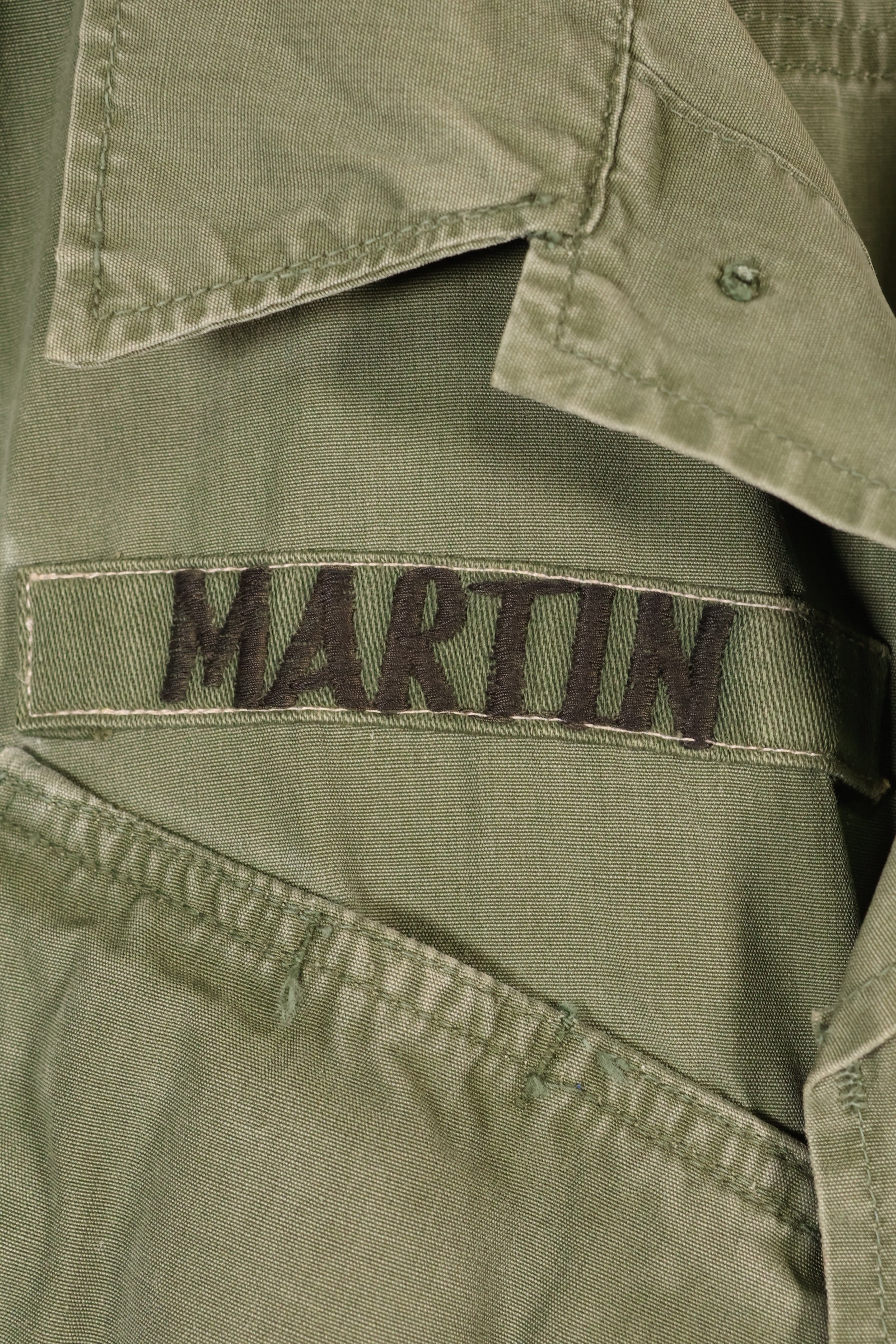 เสื้อแจ็คเก็ตแบบป่า รุ่นที่ 3 ตามสัญญาปี 1967, M-R, กองทัพสหรัฐฯ, มีตราติด, มือสอง