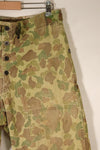 ทศวรรษ 1940 สงครามโลกครั้งที่ 2 USMC P-44 ลายพรางฟร็อกสกิน กางเกงล่าสัตว์น้ำ มีรอยซ่อมแซม สินค้ามือสอง