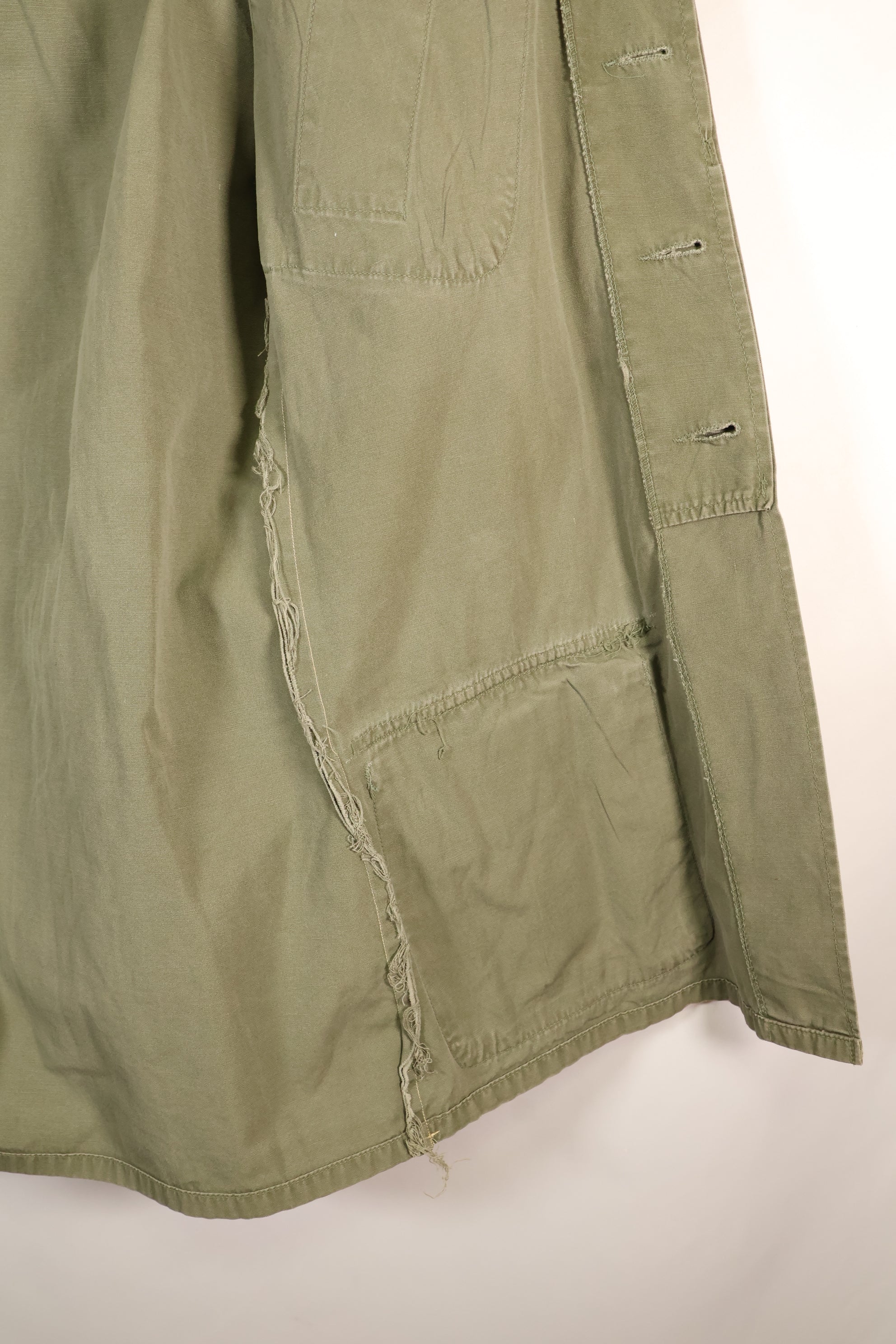1966–67 Contract, S-R, Presumed USAF Issue, 3rd Model Jungle Fatigue Jacket, Short-Sleeve, Used
