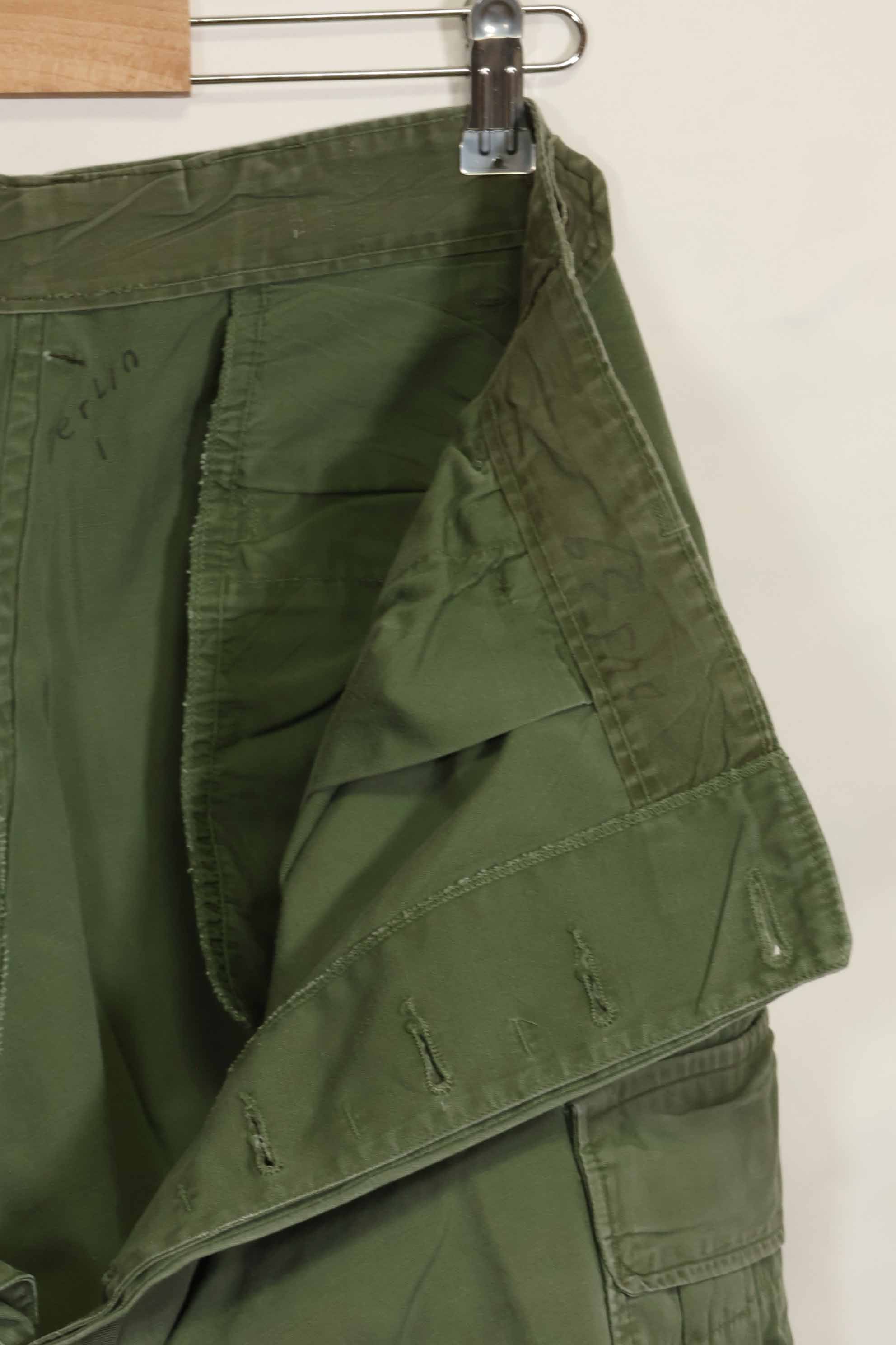 1960年代中頃　2nd Model ジャングルファティーグパンツ　元特殊部隊隊員放出　中古品　B