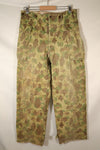 1940s W34 US Army Frogskin Camouflage HBT Pants Utility Pants Used
