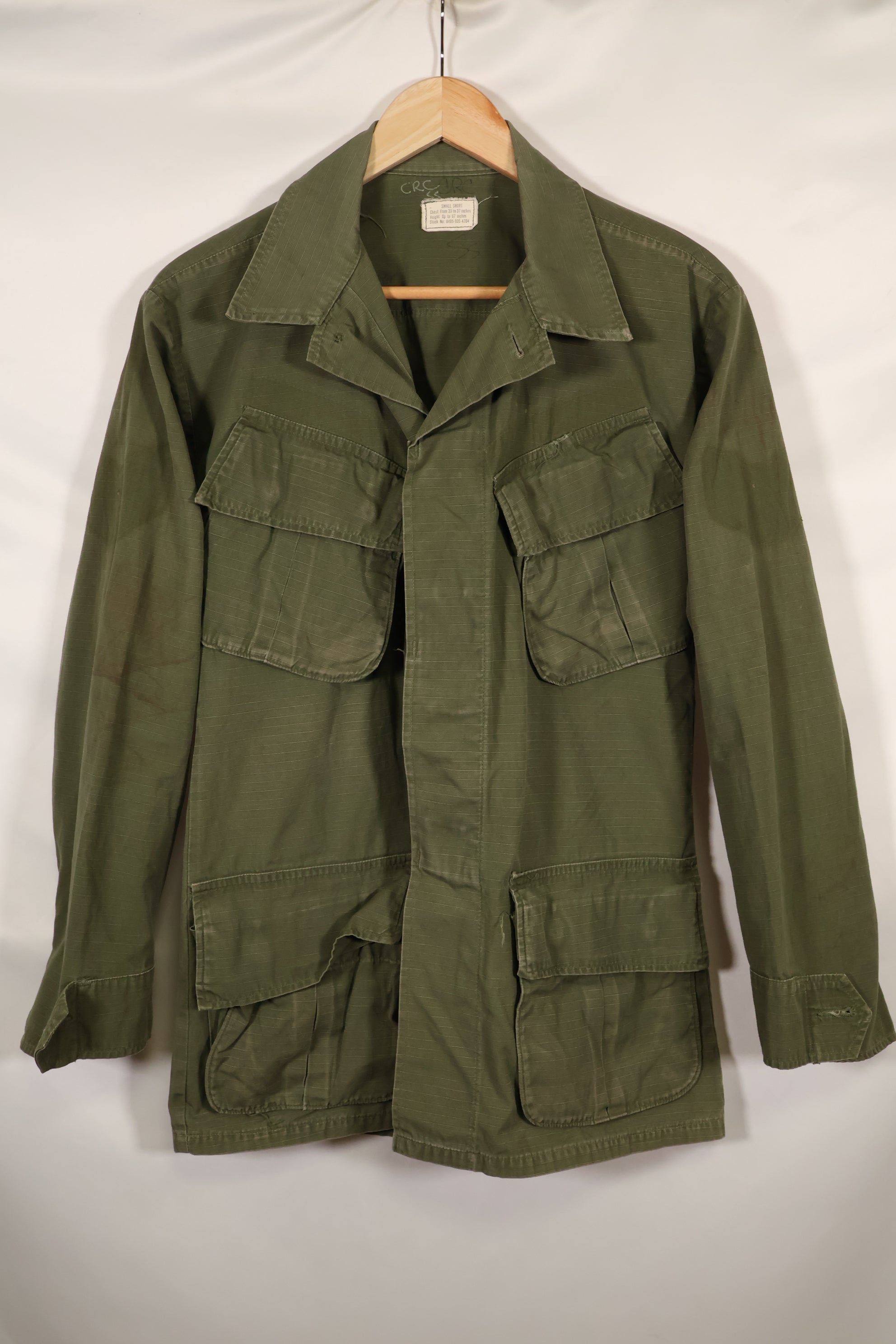 1969年頃　S-Sサイズ　4th Model ジャングルファティーグ　ジャケット　中古品　映画会社放出  D