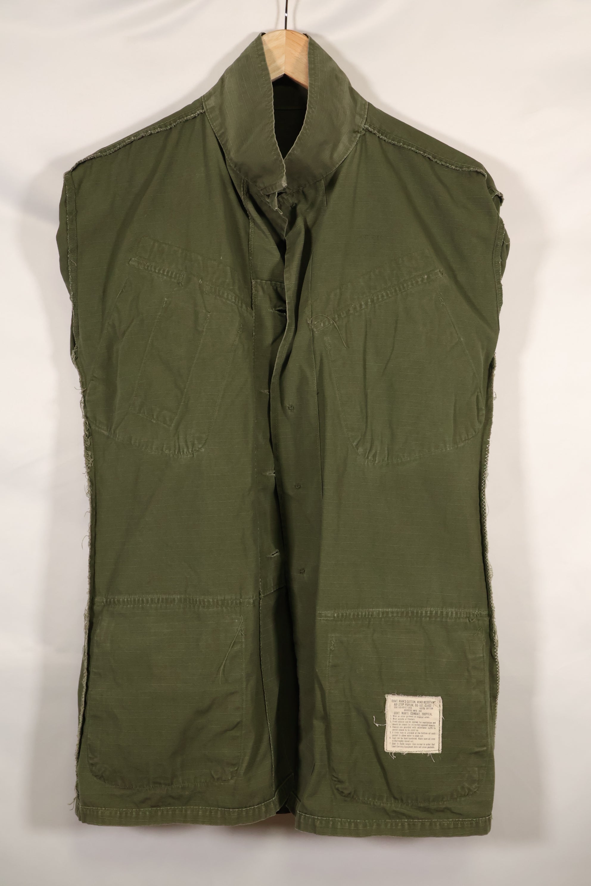 1969年頃　S-Sサイズ　4th Model ジャングルファティーグ　ジャケット　中古品　映画会社放出  D