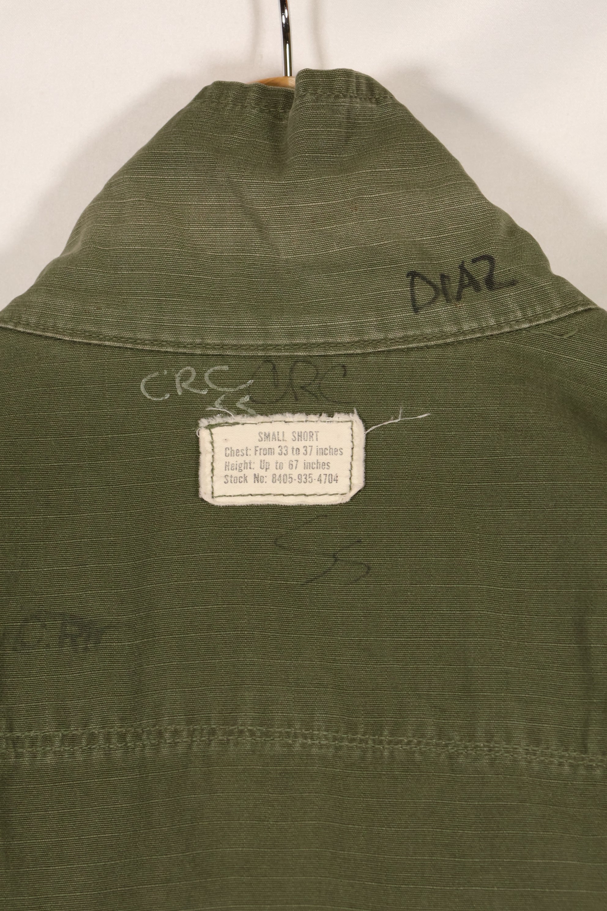 1969年頃　S-Sサイズ　4th Model ジャングルファティーグ　ジャケット　中古品　映画会社放出  D