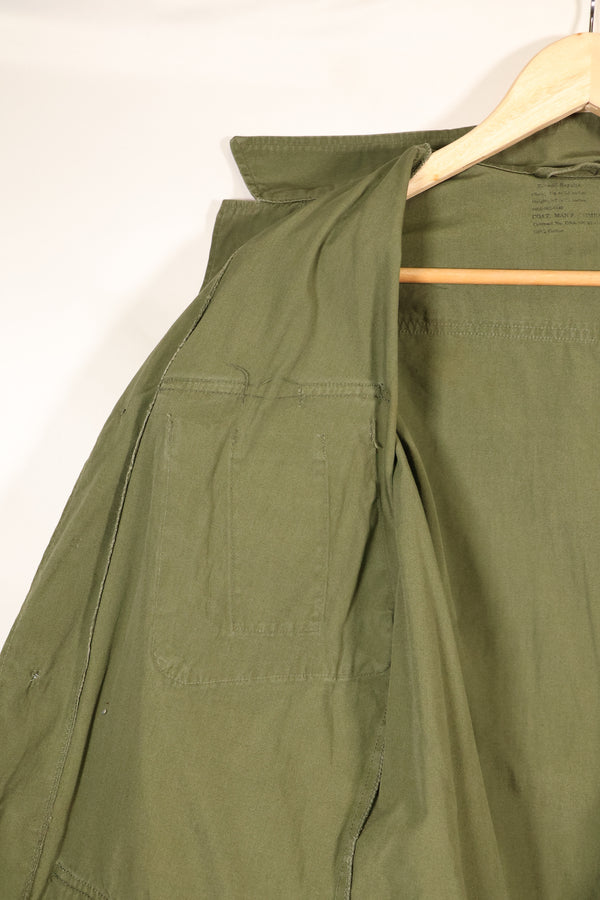 1966–67 Contract X-S-R Non-Ripstop 3rd Model Jungle Fatigue Jacket—Rare Item—Used