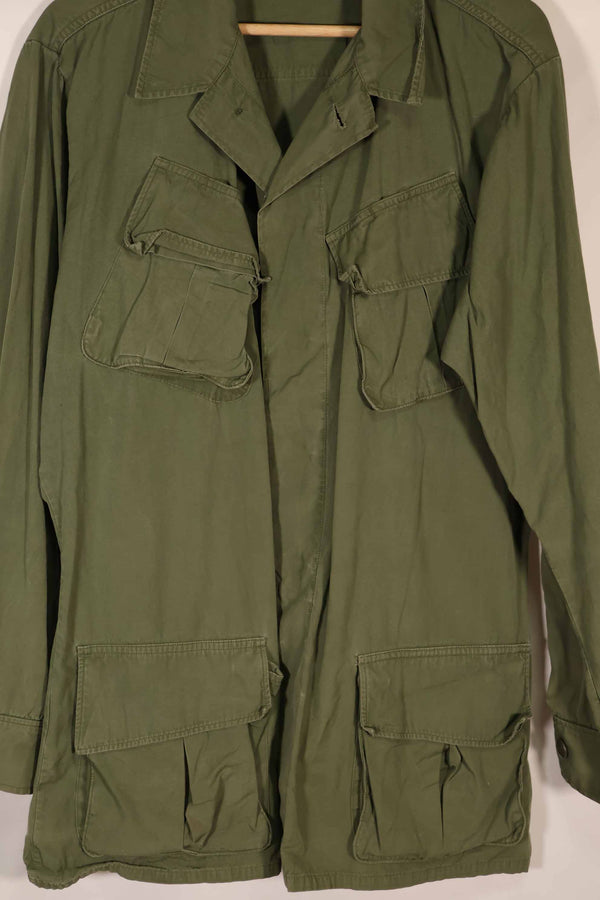 Real 3rd Model Jungle Fatigue Jacket, no size tag, stained, used.