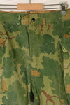 Late 1960s to early 1970s | Privately sourced | Mitchell camouflage | USMC | WWII HBT-style cut | Reversible pants | Used