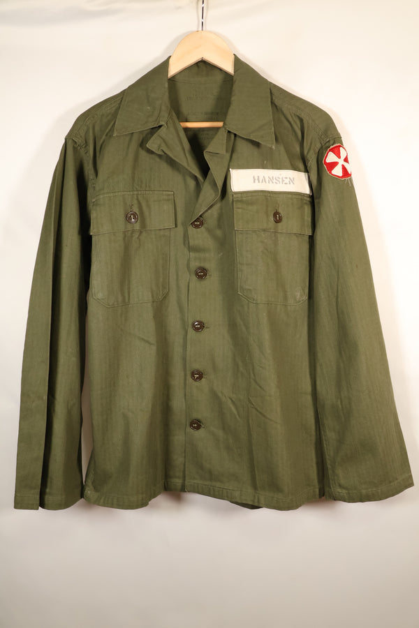 เสื้อตามสัญญาปี 1947, ขนาดเล็ก, M-1947, HBT, เสื้อใช้งานทั่วไป, มีตราติด, มือสอง
