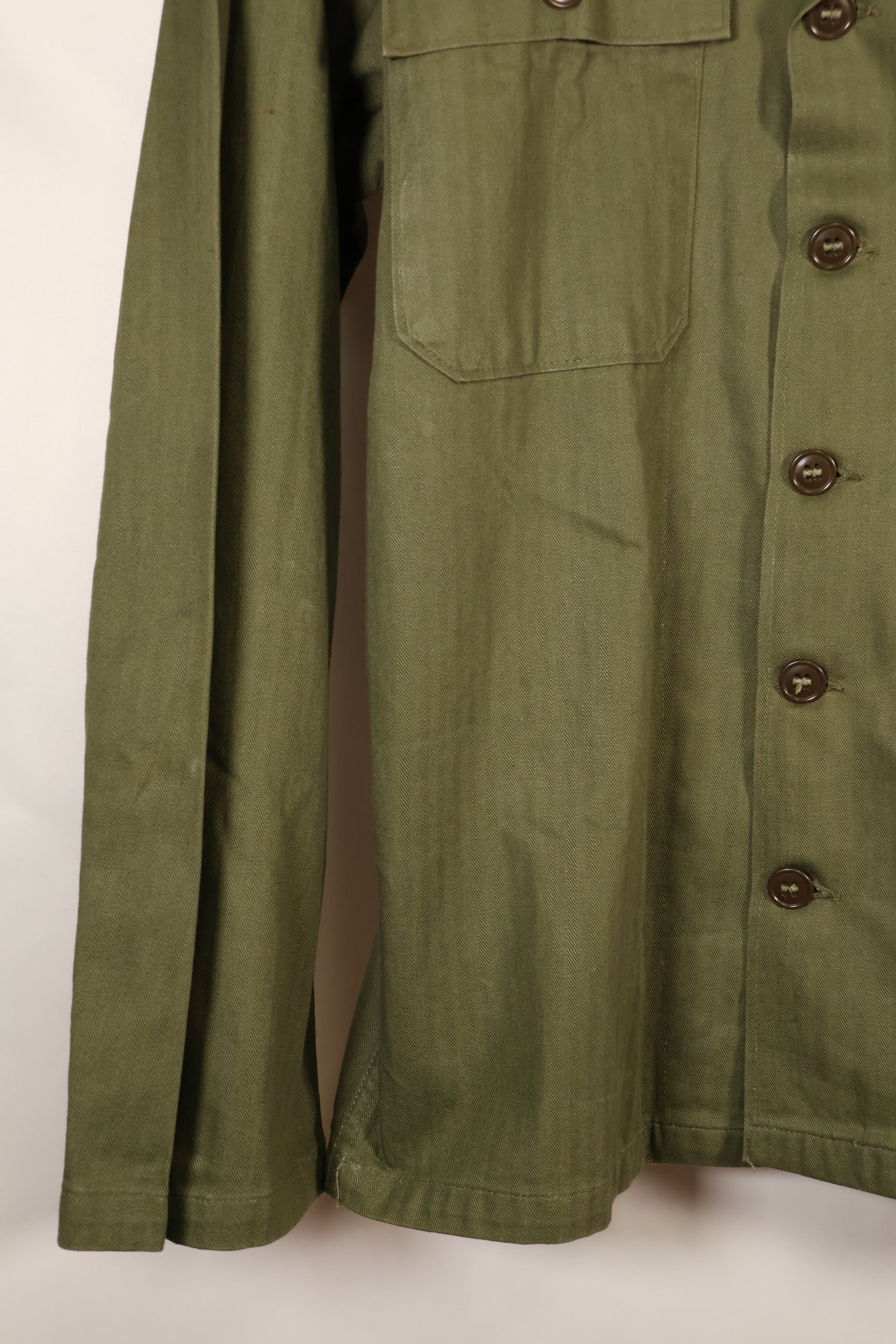 เสื้อตามสัญญาปี 1947, ขนาดเล็ก, M-1947, HBT, เสื้อใช้งานทั่วไป, มีตราติด, มือสอง
