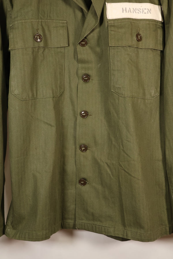 เสื้อตามสัญญาปี 1947, ขนาดเล็ก, M-1947, HBT, เสื้อใช้งานทั่วไป, มีตราติด, มือสอง