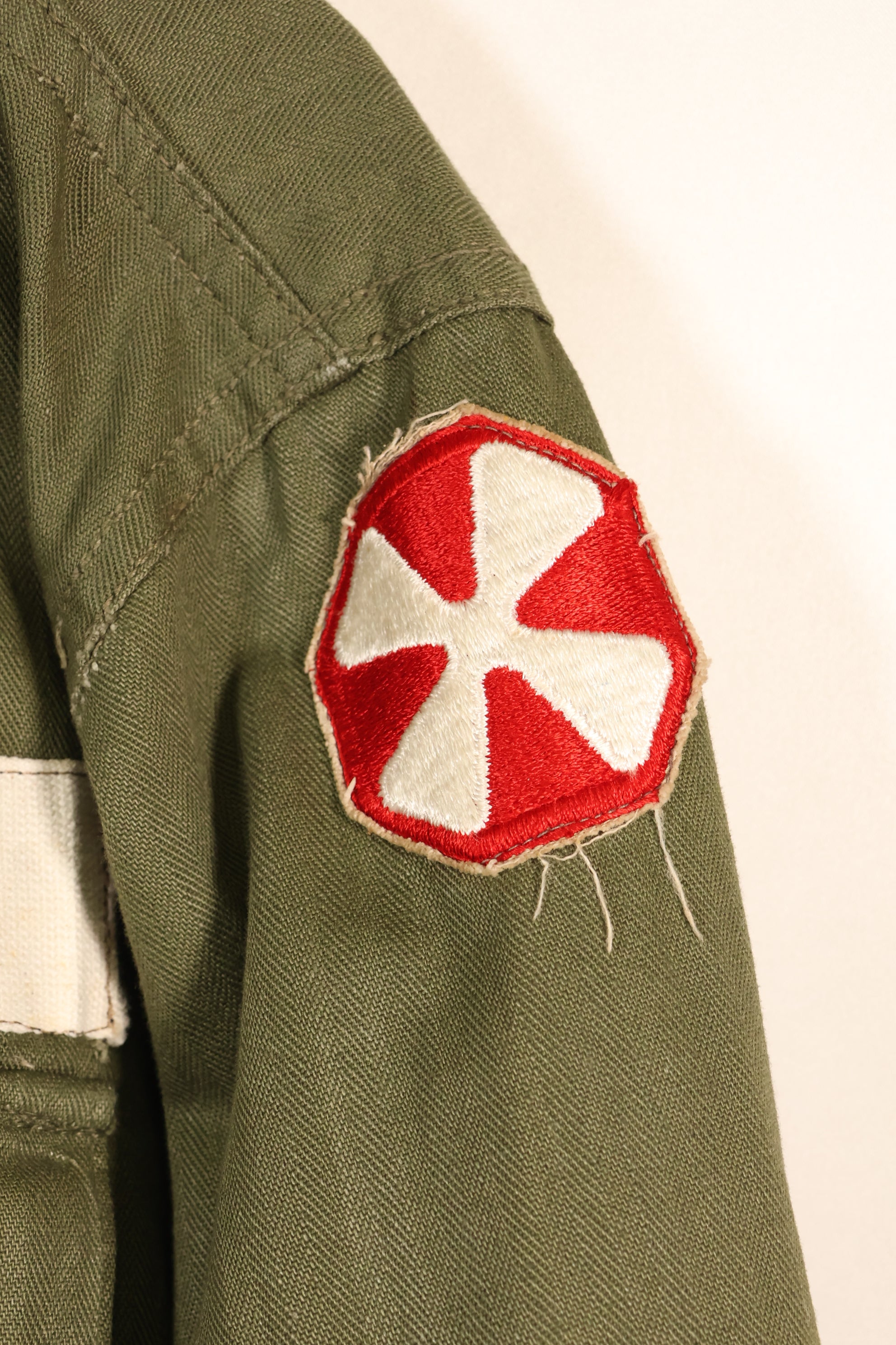 เสื้อตามสัญญาปี 1947, ขนาดเล็ก, M-1947, HBT, เสื้อใช้งานทั่วไป, มีตราติด, มือสอง