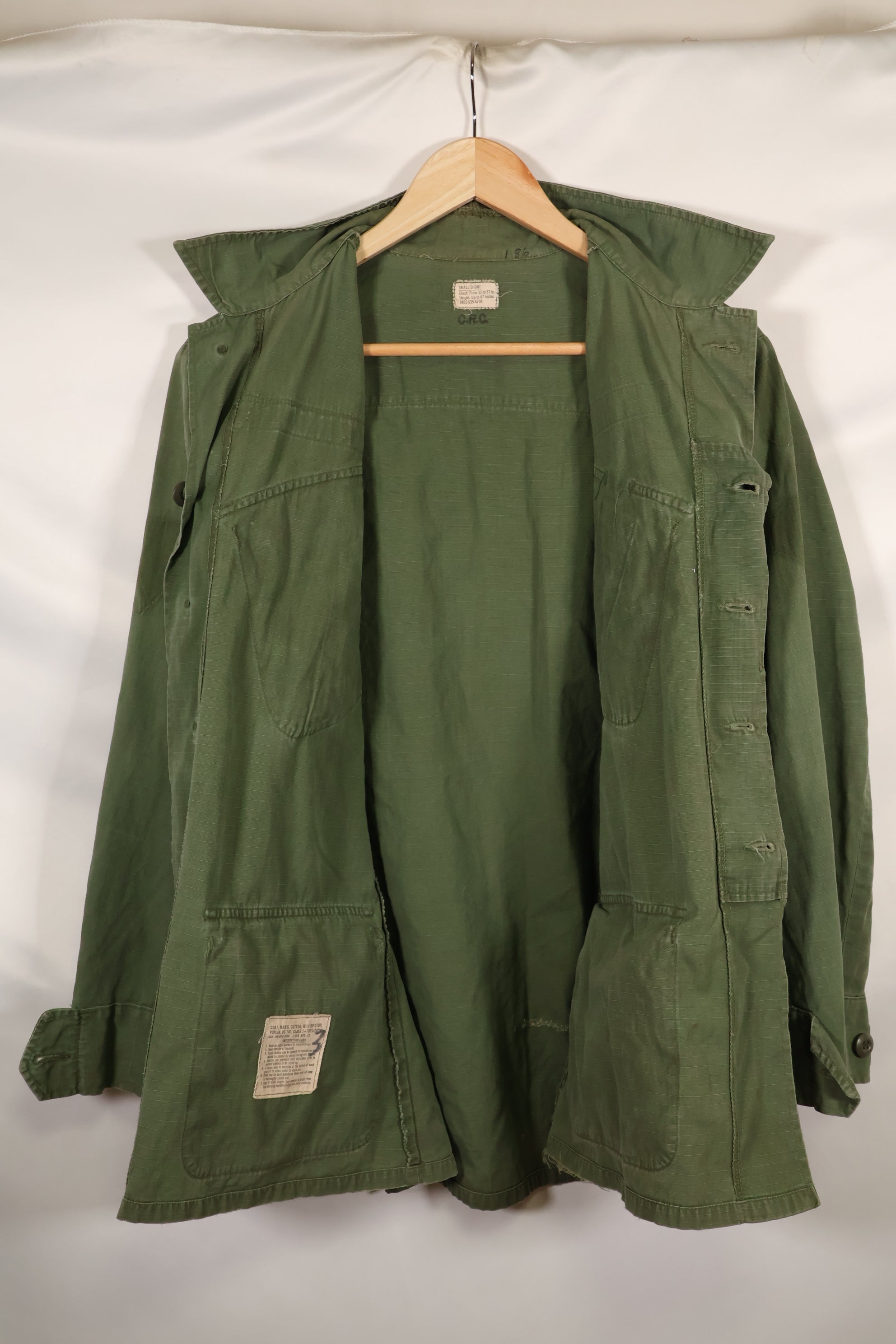 1969年頃　S-Sサイズ　4th Model ジャングルファティーグ　ジャケット　中古品　映画会社放出  F