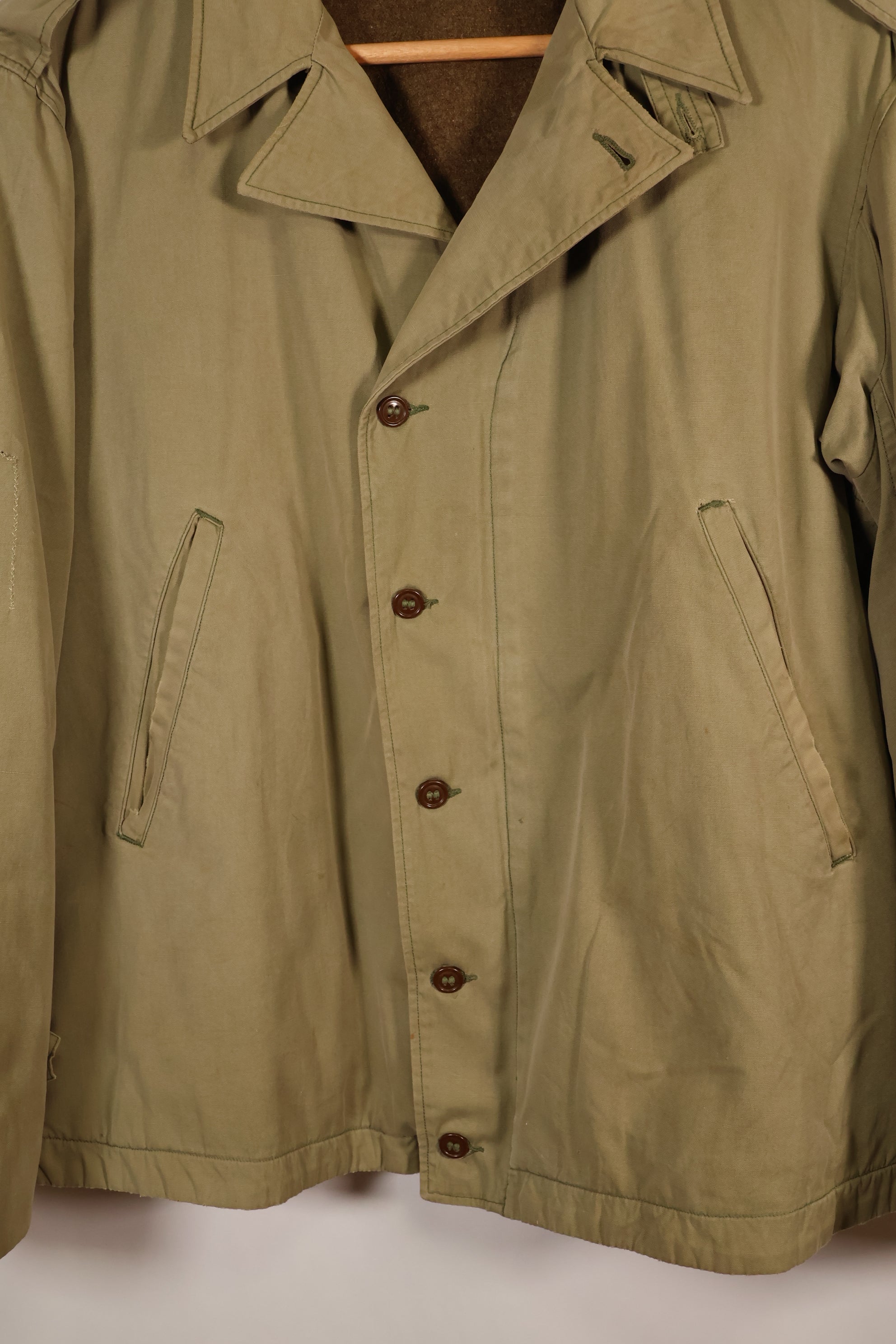 Early 1940s, around 42 to 44 U.S. Army M-1941 Field Jacket, Wool Lining, Used