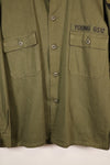ทศวรรษ 1960, ขนาดประมาณ MEDIUM, OG-107, เสื้อยูทิลิตี้, ทรงตัดเย็บหายาก, มีแพทช์ที่ติดเพิ่มภายหลัง, มือสอง