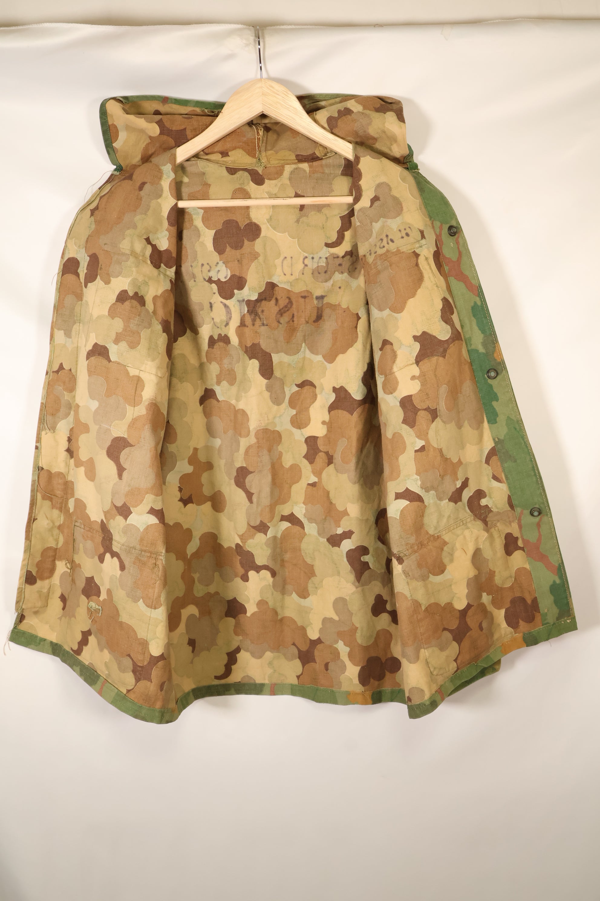 1960年代後半〜70年代　USMC　個人調達品　ミッチェルパターン　フード付フィールドジャケット　中古品