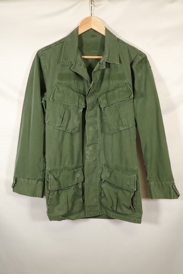 circa 1967-68 size unknown 4th model jungle fatigues jacket, used, released by a movie company.