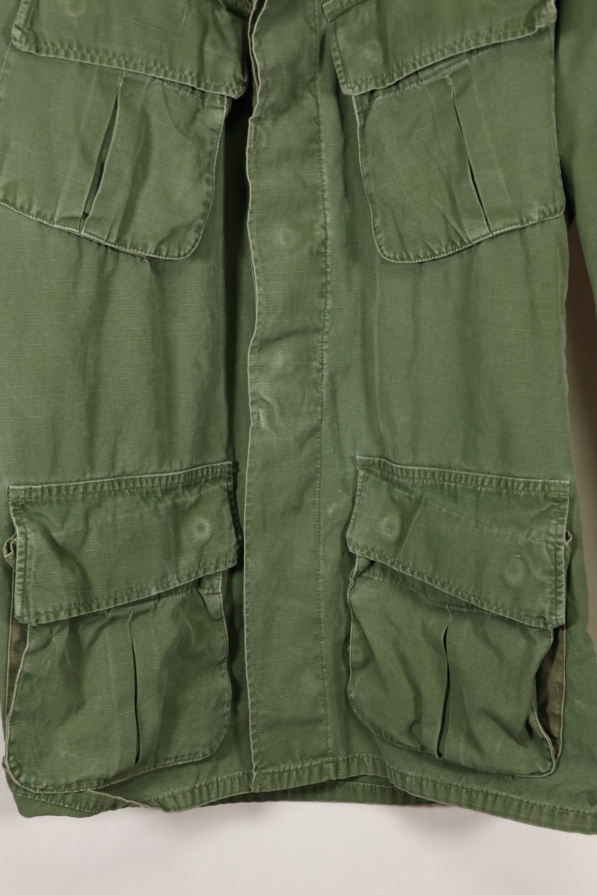 circa 1967-68 size unknown 4th model jungle fatigues jacket, used, released by a movie company.