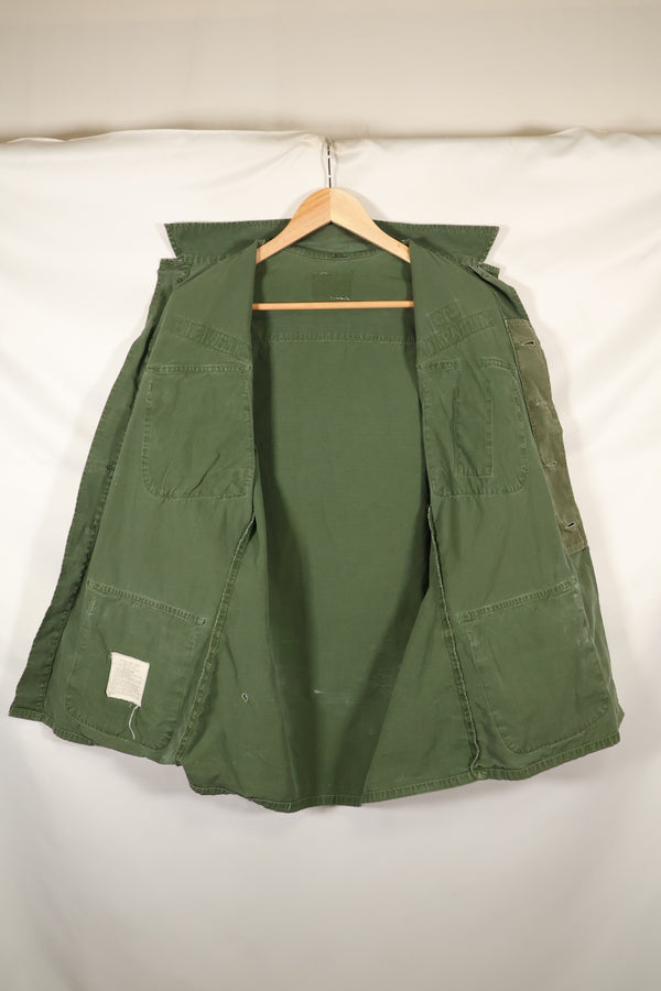 circa 1967-68 size unknown 4th model jungle fatigues jacket, used, released by a movie company.
