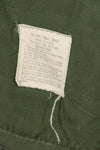 circa 1967-68 size unknown 4th model jungle fatigues jacket, used, released by a movie company.