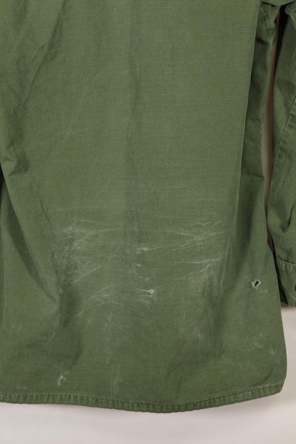 circa 1967-68 size unknown 4th model jungle fatigues jacket, used, released by a movie company.