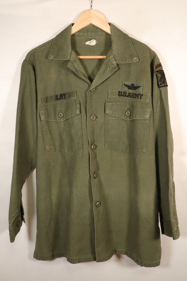 1975 Contract, 16 1/2 x 32, OG-107, Utility Shirt, With Added Patch, Used