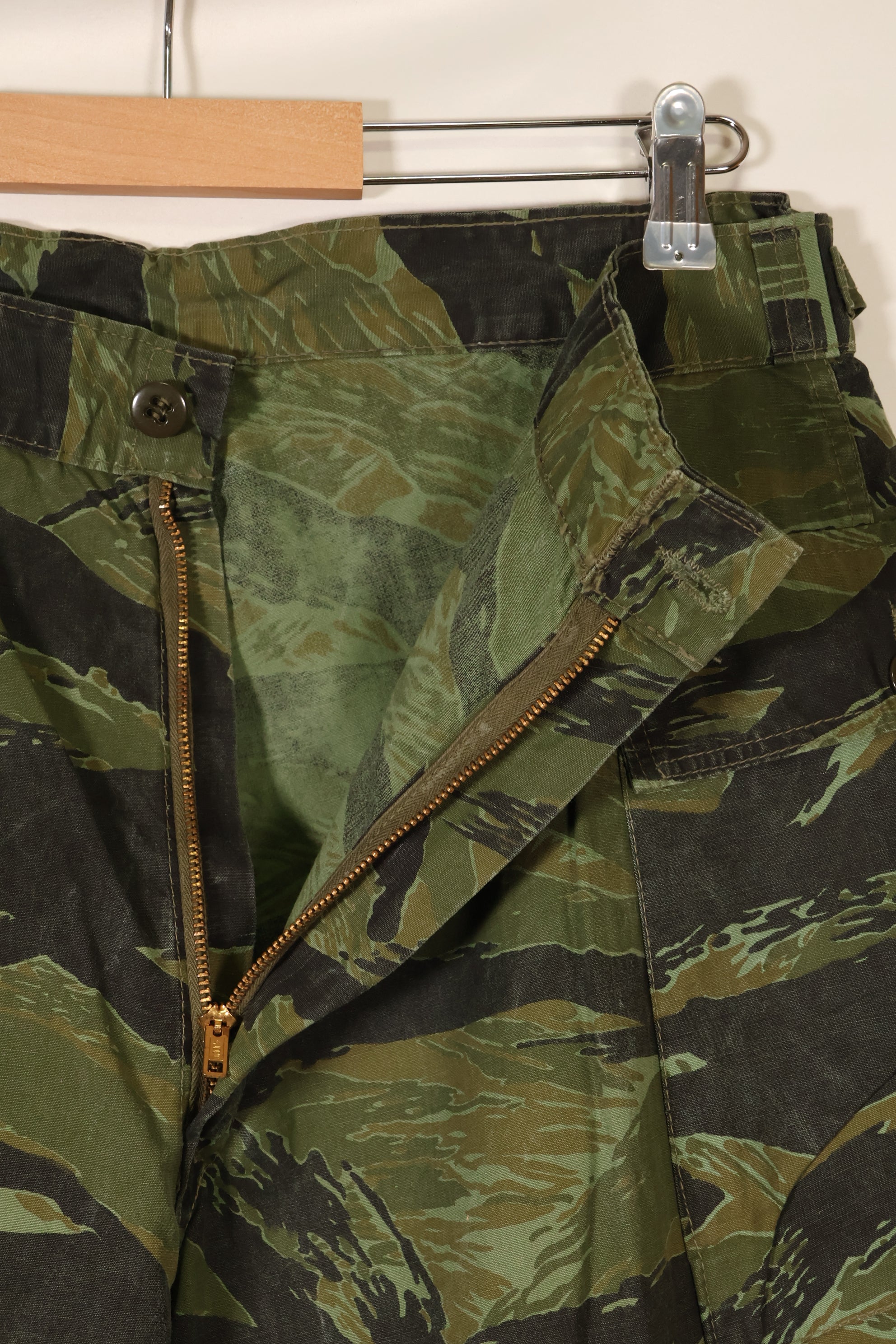 1960s VNMC Tiger Stripe Pattern Hunting Pants, Post-War Surplus Fabric, Used