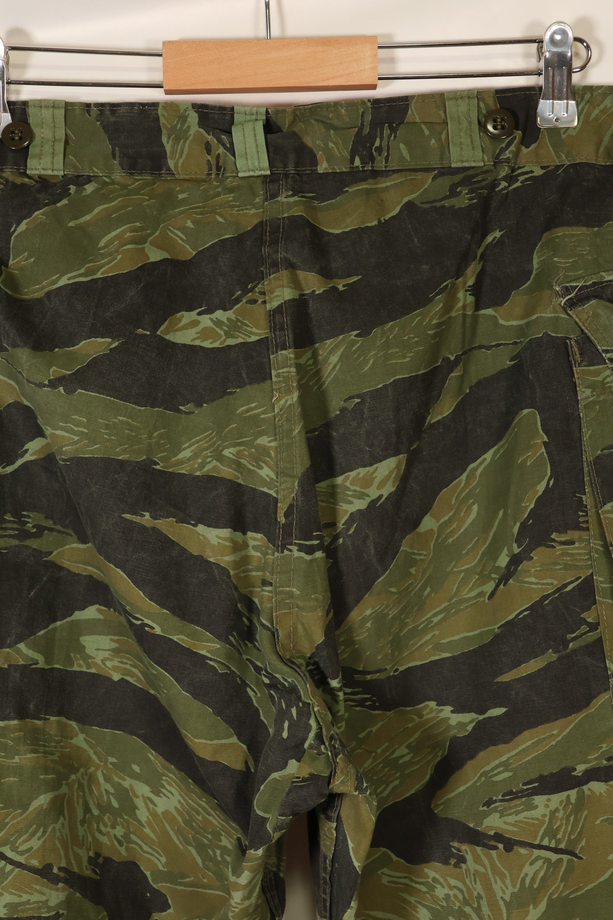 1960s VNMC Tiger Stripe Pattern Hunting Pants, Post-War Surplus Fabric, Used