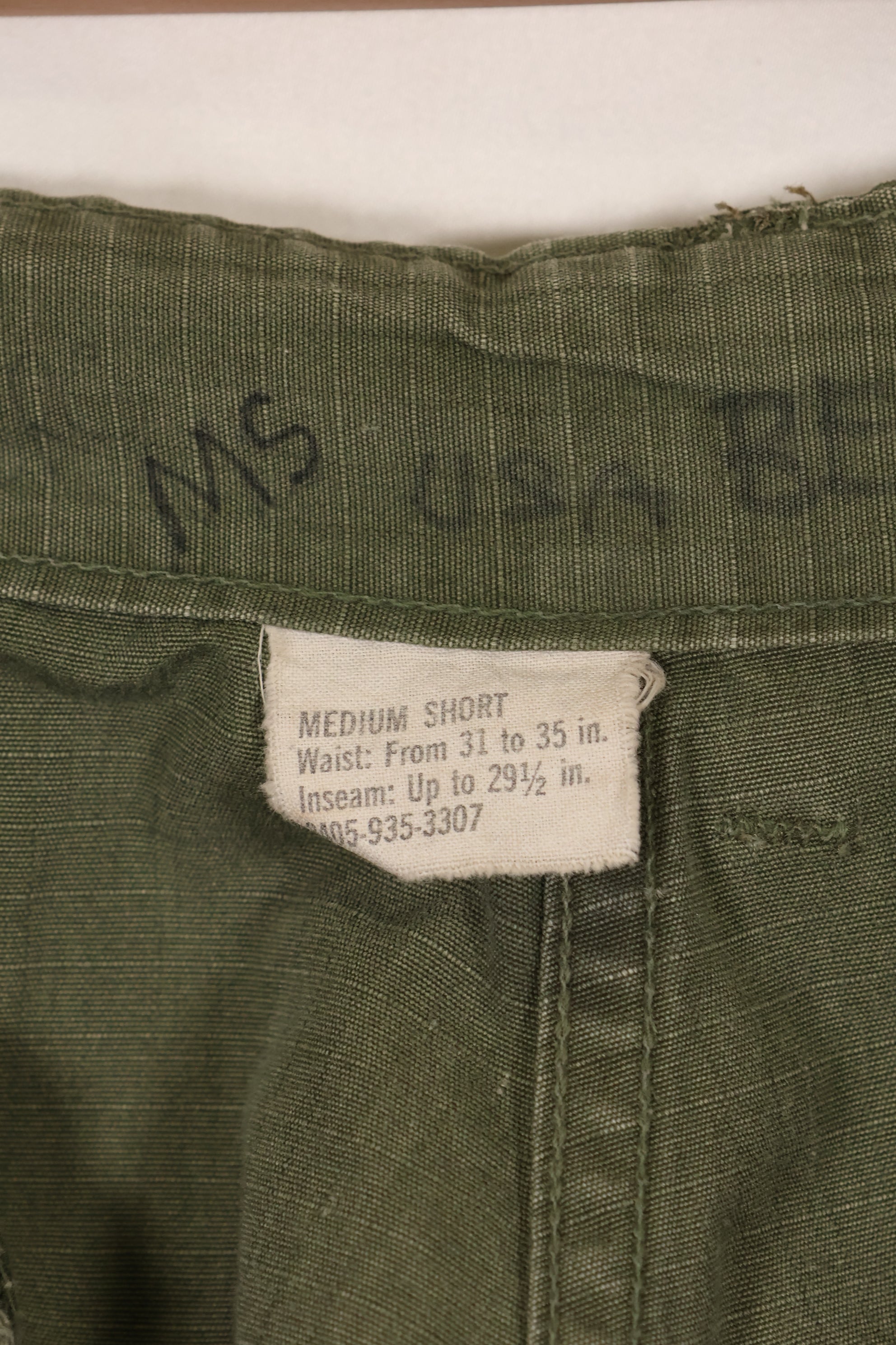 1969年頃　M-Sサイズ　4th Model ジャングルファティーグ　パンツ　中古品　映画会社放出 B