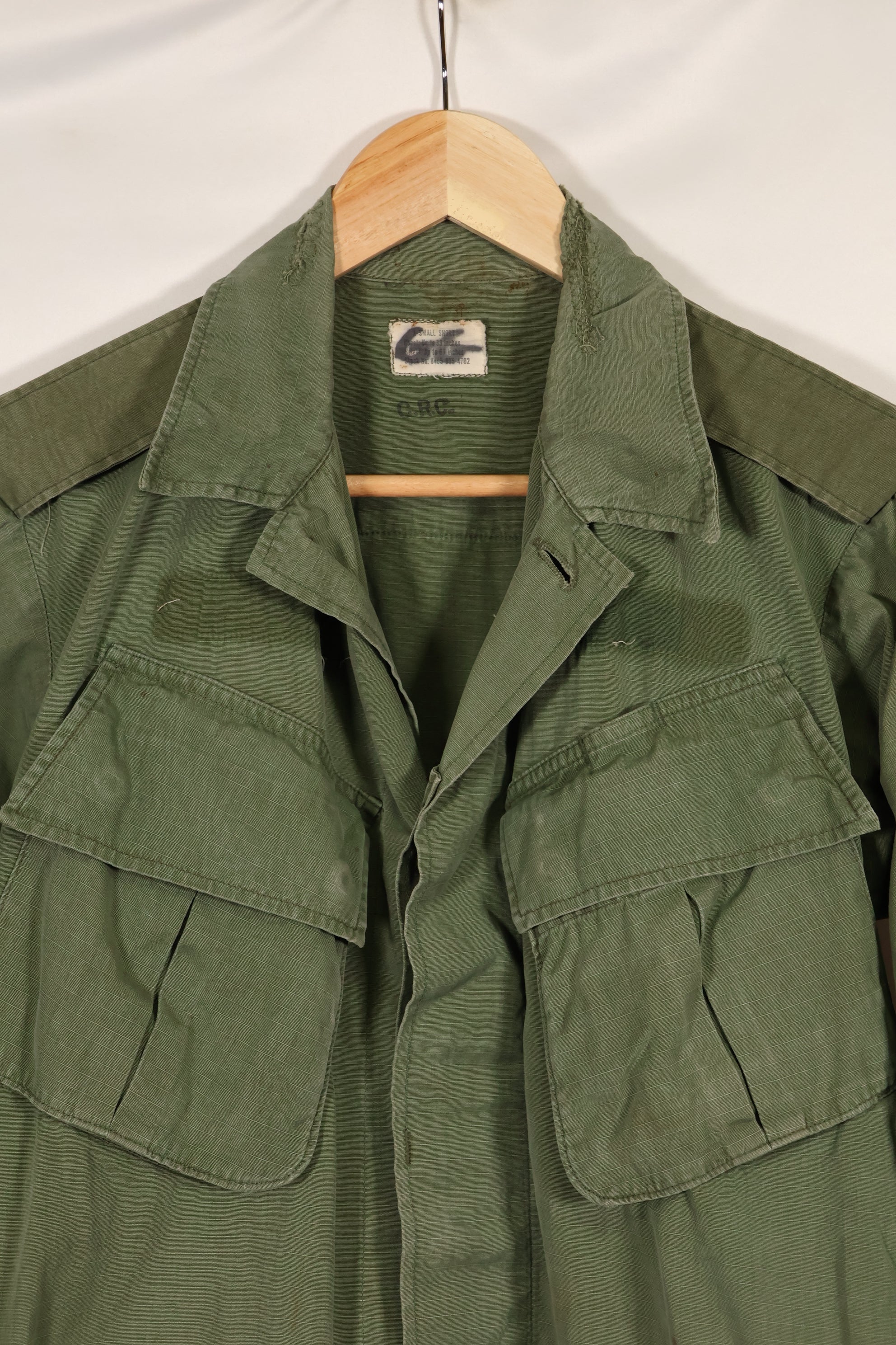 1968 Contract X-SMALL-SHORT 4th Model Jungle Fatigue Jacket Used Film Company Release