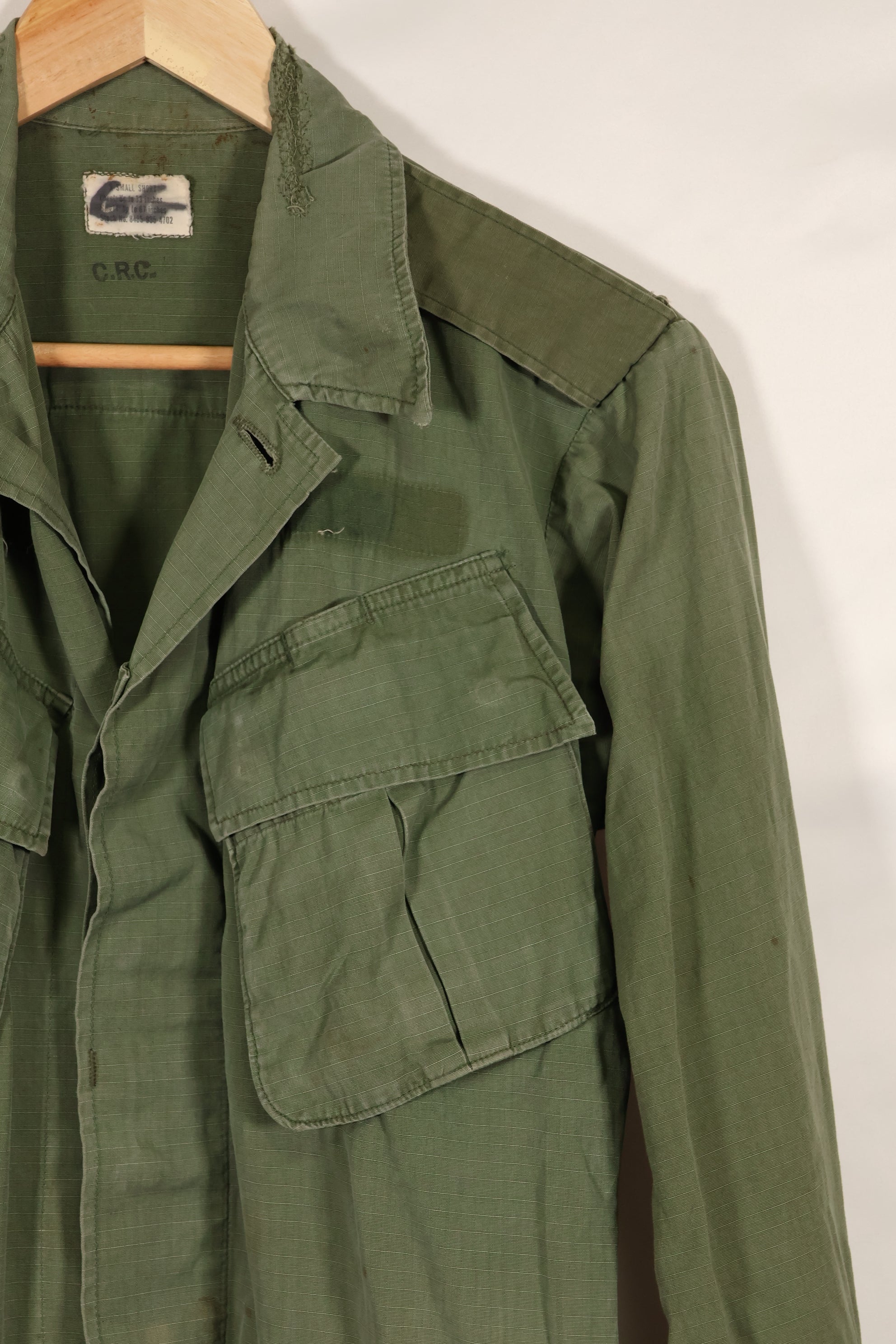 1968 Contract X-SMALL-SHORT 4th Model Jungle Fatigue Jacket Used Film Company Release