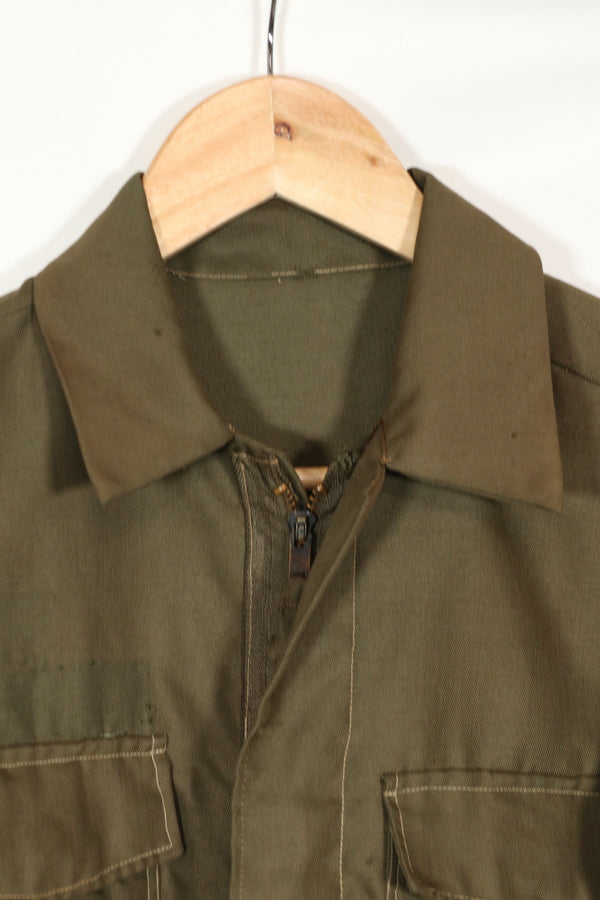 Real South Vietnam locally made NOMEX shirt, used, with patch marks.