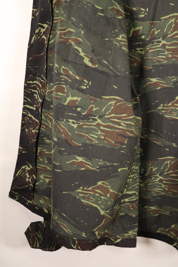 1970s Thai Border Patrol “Shadow Tiger” Locally Made Tiger-Stripe Shirt, Used, Grade A