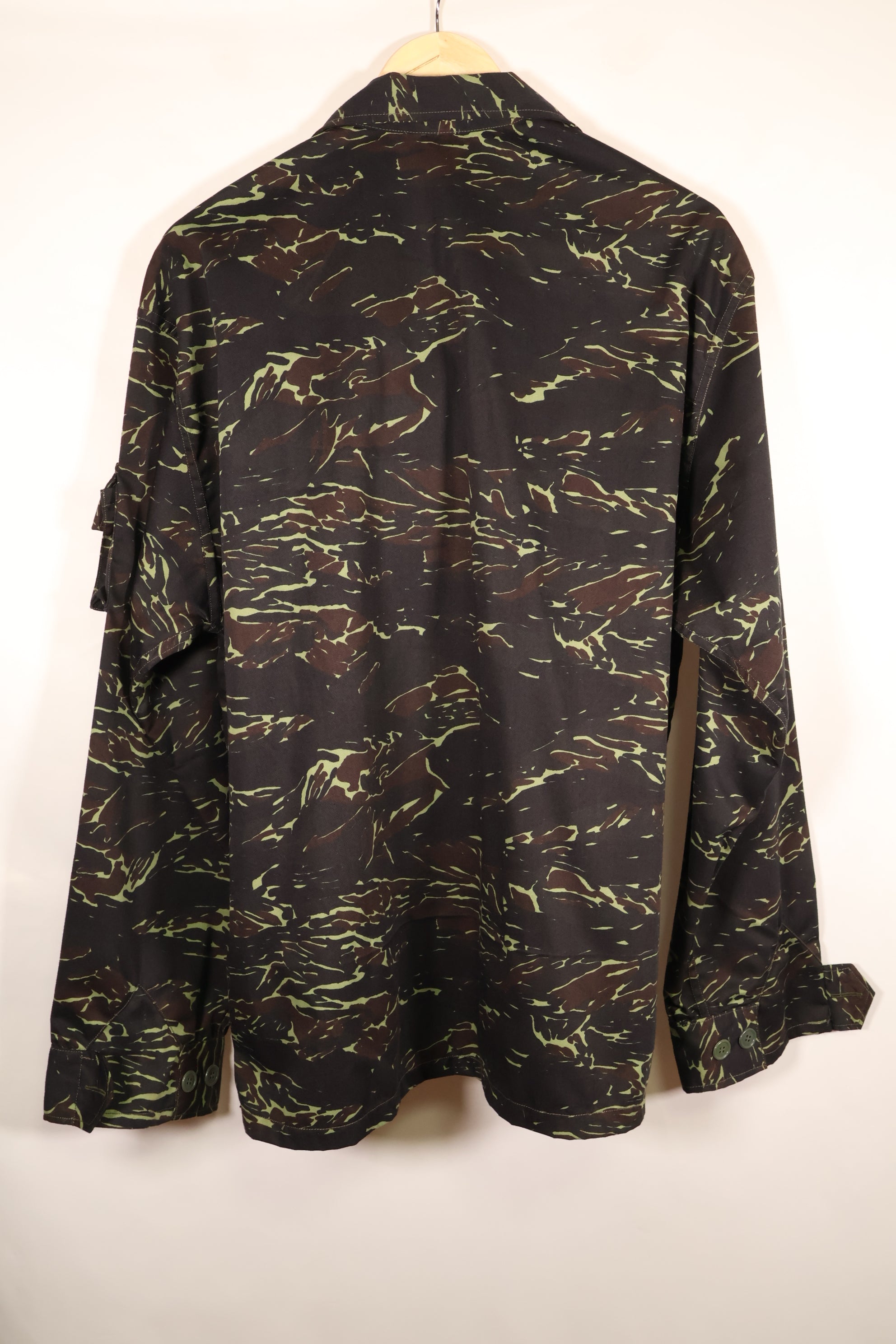 1970s Thai Border Patrol “Shadow Tiger” Locally Made Tiger-Stripe Shirt, Used, Grade A