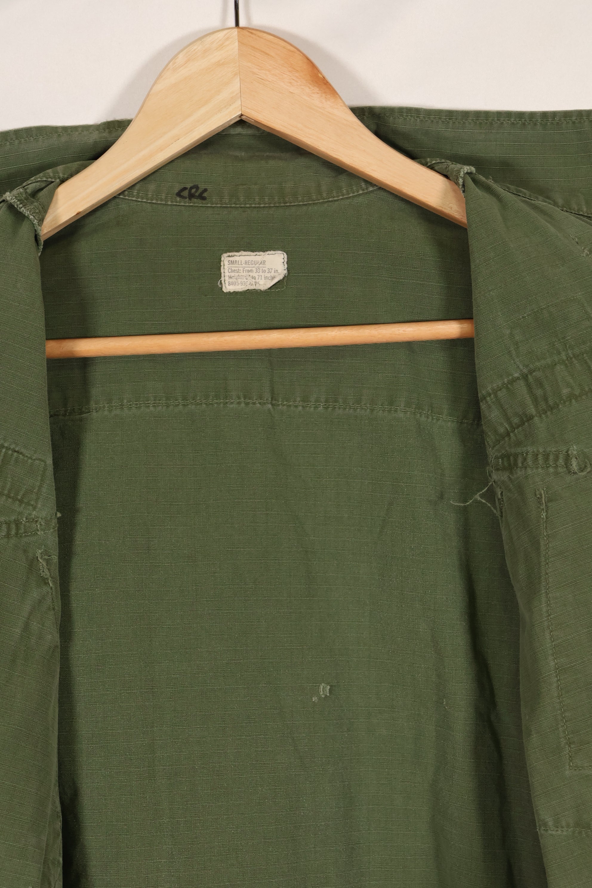 1969年頃　S-Rサイズ　4th Model ジャングルファティーグ　ジャケット　中古品　映画会社放出