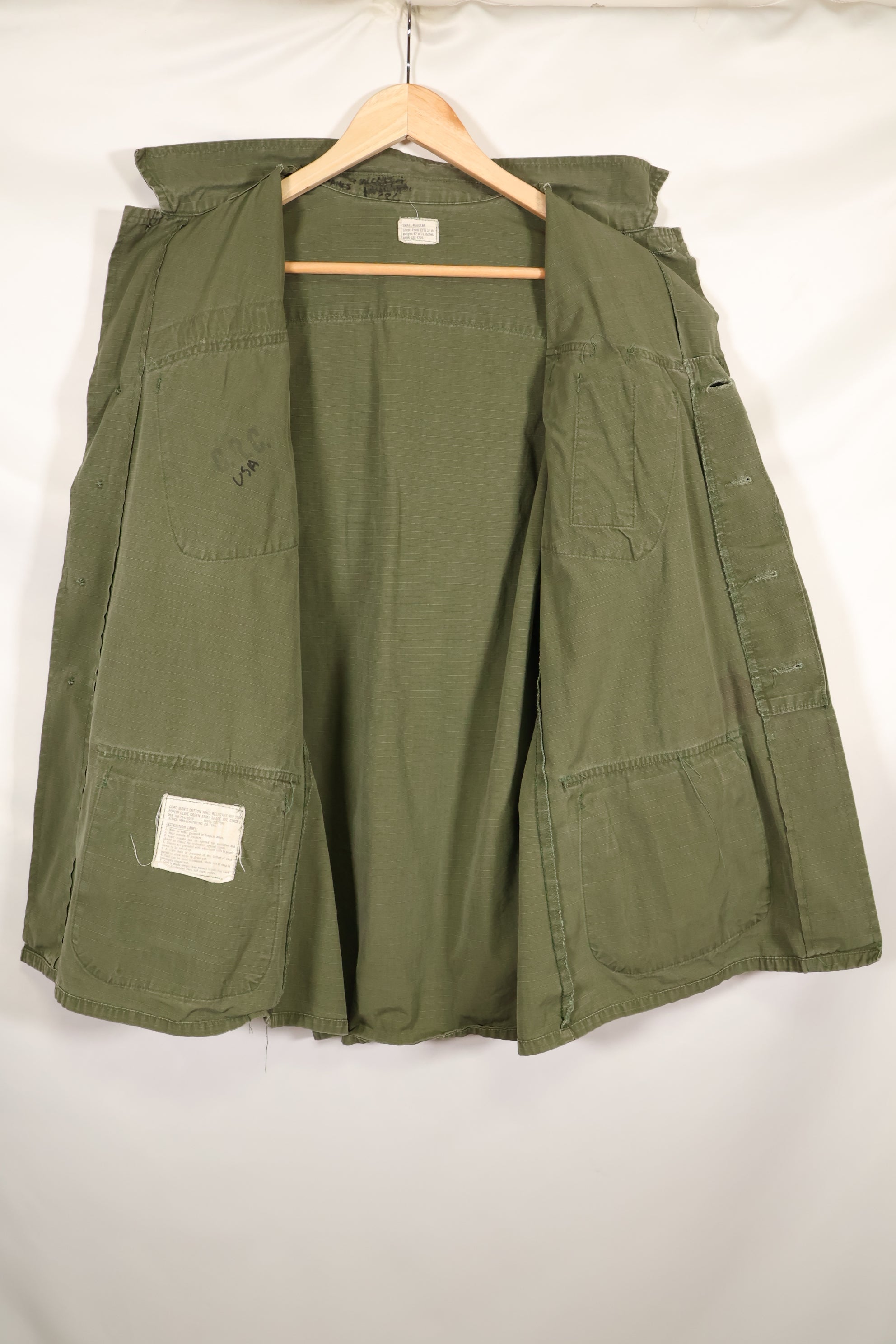1970年頃　S-Rサイズ　4th Model ジャングルファティーグ　ジャケット　中古品　映画会社放出
